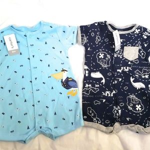 Carter Company.
Baby Boys Size 6 Month Rompers
